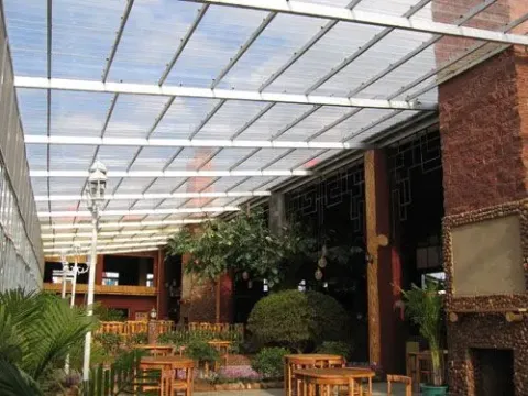 蔬菜大棚板,休闲亭顶棚板,天幕