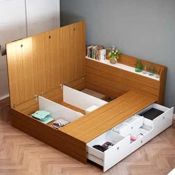 东彩板式床双人床c-02