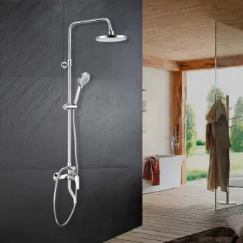 吉事多 西班牙giessdorf 淋浴花洒套装全铜可升降杆花洒喷头套装 ly