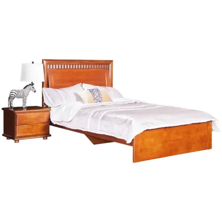 华鹤家具 全实木床胡桃楸木木儿童床单人床1.2储物木床82m单人床b