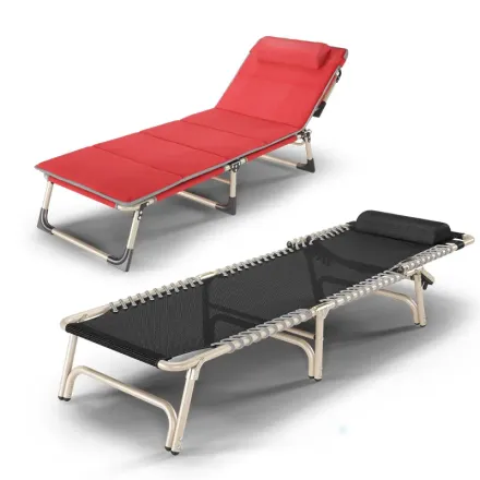 索乐折叠床单人睡椅折叠午睡午休陪护行军办公室简易加固厚加宽版