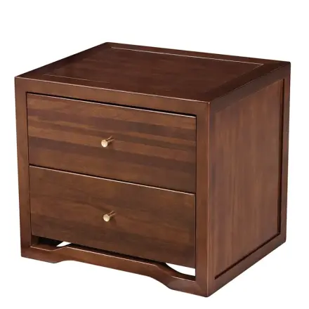 叶叶实木床原木1.8米双人床简约新中式红檀香高箱床卧室成套家具