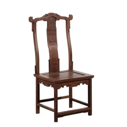 红木家具牛角椅子鸡翅木靠背椅全实木中式仿古餐椅休闲椅明清古典