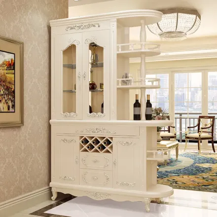 欧式玄关柜客厅进门间厅柜隔断柜门厅柜双面酒柜屏风装饰柜子鞋柜
