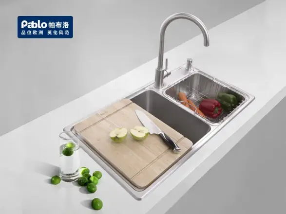 pablo帕布洛不锈钢水槽厨房拉丝洗菜盆厨盆双槽