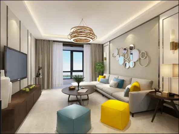 本方案为现代简约风格,倡导新简约主义风格,展现健康人居魅力空间.