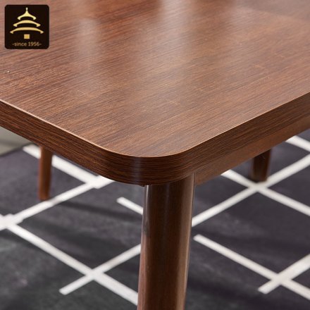 天坛家具餐桌椅组合现代简约长方形小户型经济型家用榆木4人饭桌
