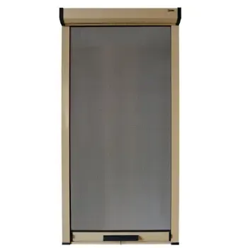 意美达隐形纱窗定制上下卷帘式纱窗铝合金防蚊纱窗a62白色每平米