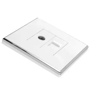 飞雕开关插座面板 一位闭路电视电话插座 有线电视墙壁插座面板电视