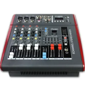 现代(hyundai) f-4韩国现代专业舞台调音台 功放机4路调音台功放一体