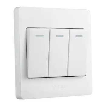 公牛开关插座三开单控开关三位单控电源墙壁开关3开三开面板g07