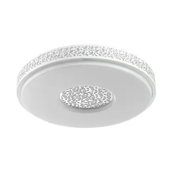 美的(midea) led吸顶灯 卧室灯客厅书房灯具 现代简约白光 24w 晶格