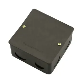 德力西开关插座 暗盒地面地板插座铜地插底盒接线盒 孔距84mm