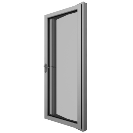 广东凤铝50型铝合金平开门 中空钢化玻璃对开门 阳台厨房隔音门