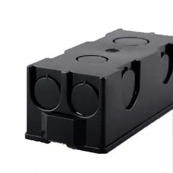 德力西 开关插座暗盒 118型接线盒九孔插座三位暗装底盒