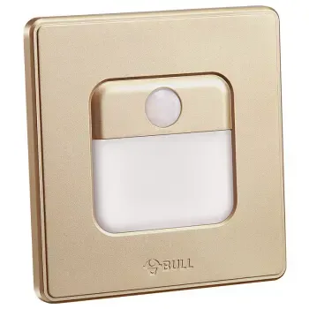 公牛(bull) 公牛地脚灯玫瑰金led智能开关面板人体感应壁脚灯墙角楼梯