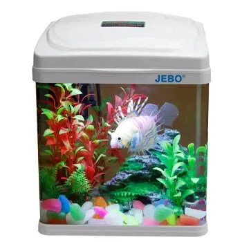 jebo佳宝鱼缸水族箱 小型高清玻璃金鱼缸 生态创意观赏鱼缸 造景鱼缸