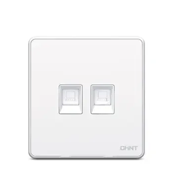 正泰(chnt) 正泰开关插座 大板白电源墙壁错位五孔插座面板套餐 双