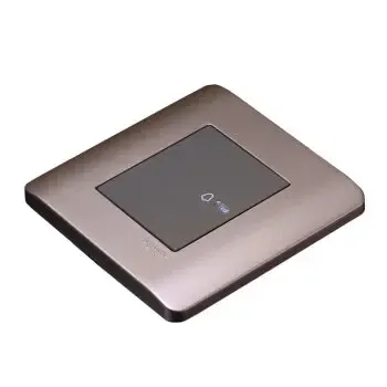 施耐德开关面板 施耐德轻点系列格调棕纯平按压式 门铃开关