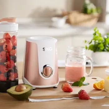 skg 榨汁机迷你家用多功能小型便携式电动榨汁杯果汁机2107 香槟金