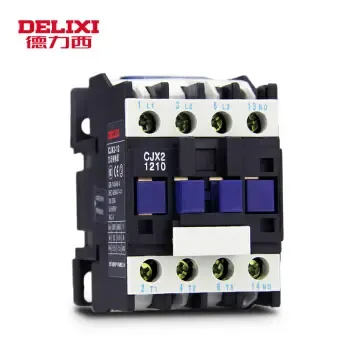 德力西交流接触器 cjx2-1210 1201 三相接触器 家用 12a 220v 380