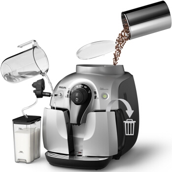 飞利浦(philips) 全自动意式家用咖啡机商用蒸汽打奶泡速溶 欧洲整机