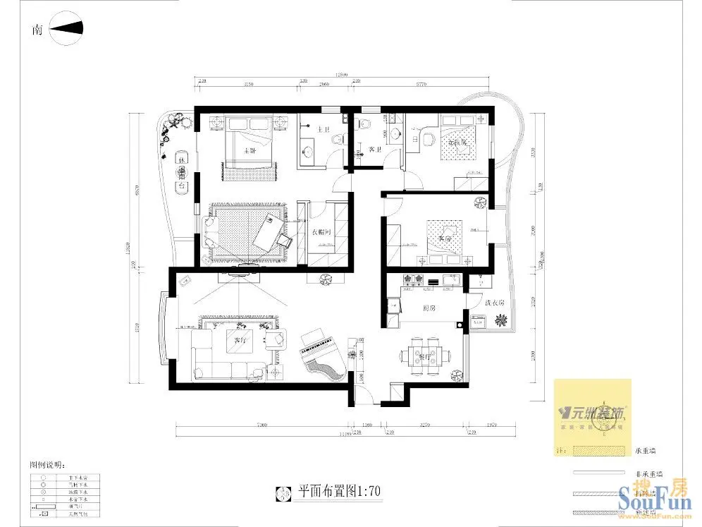 曼哈顿广场-现代简约-四居室