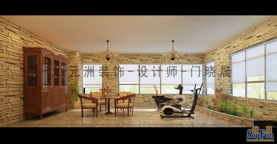 东丽湖240平米新奢华主义风格;效果图-别墅