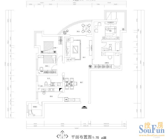 远见-现代简约-三居室