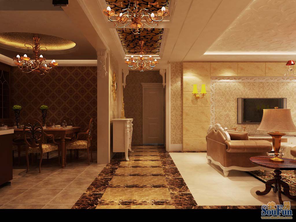 西典家园-混合型风格-二居室