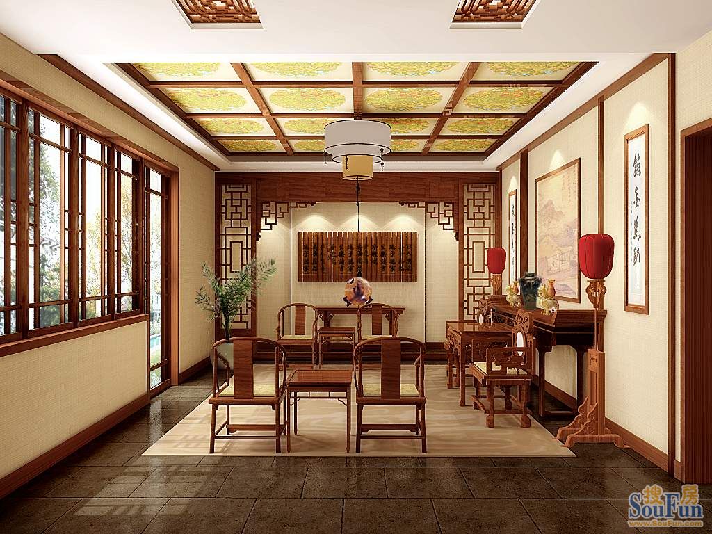 博雅德园-中式古典-三居室