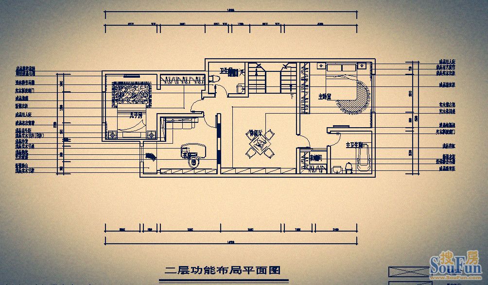 电力设计院-混合型风格-三居室