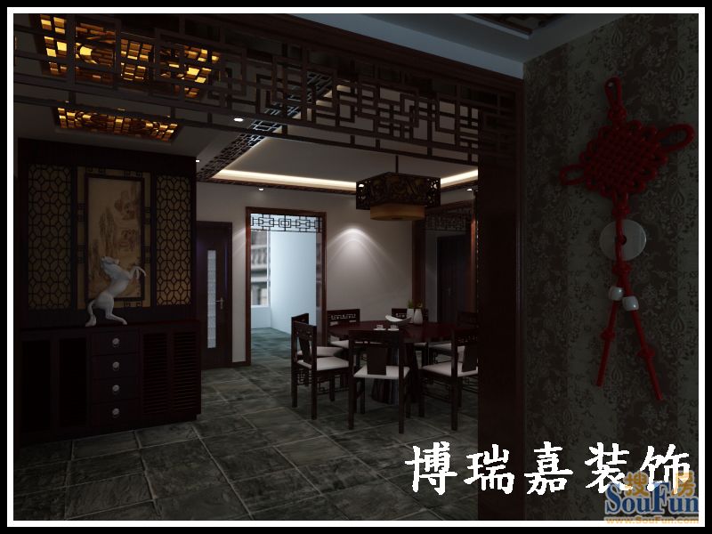 燕都紫阁-中式古典-三居室