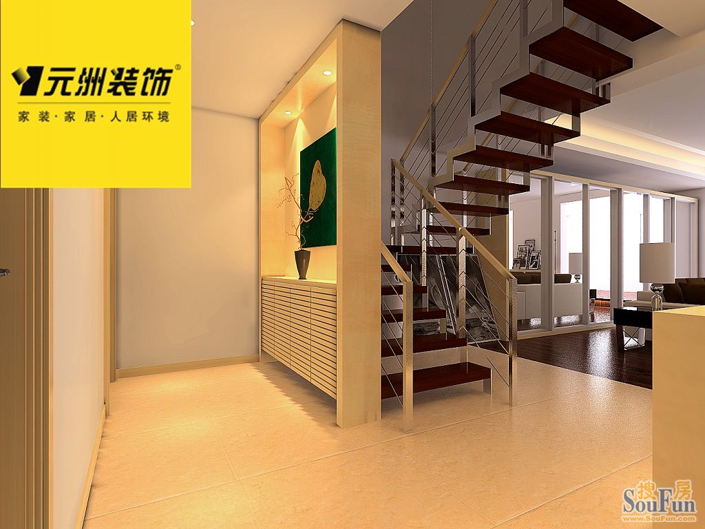 天泰馥香谷三室两厅三卫260平米现代简约风格;装修效果图-现代简约-三居室