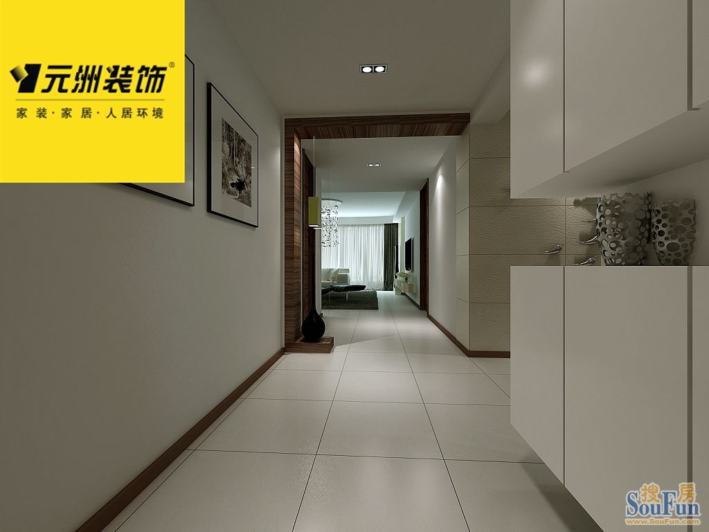 中南公寓三室两厅两卫150平米现代简约风格;装修设计案例-现代简约-三居室