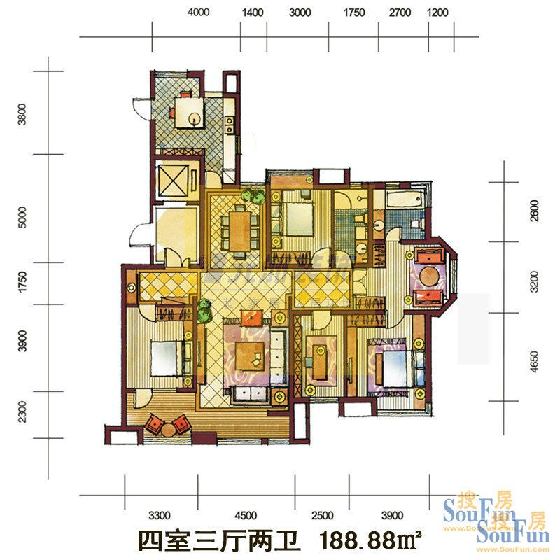 远见小区-现代简约-四居室