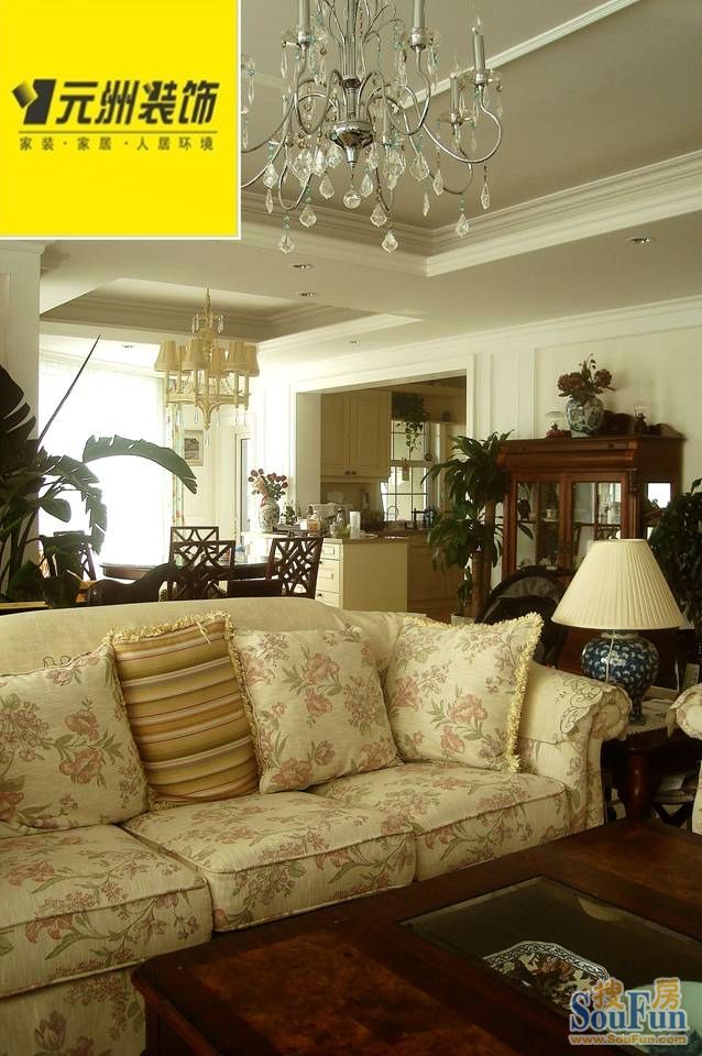 燕岛国际四室两厅290平新古典风格;装修效果图-四居室