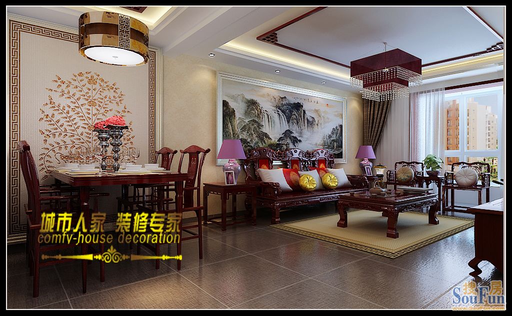 藏龙福地-西式古典-二居室