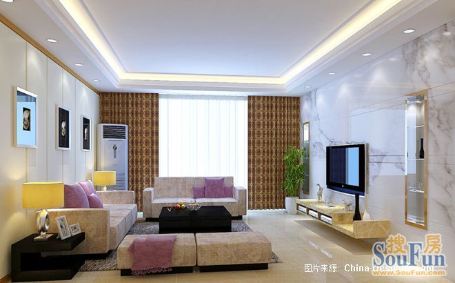 珠江绿洲家园-现代简约-三居室
