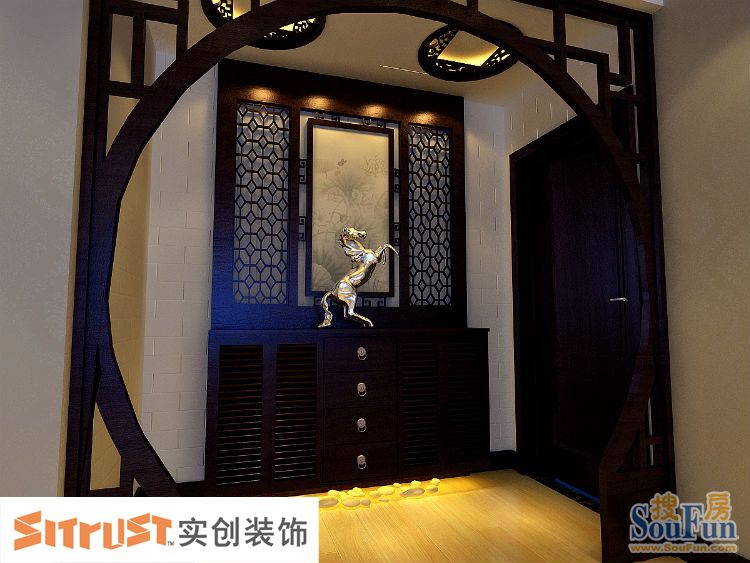 东方明珠-中式古典-三居室