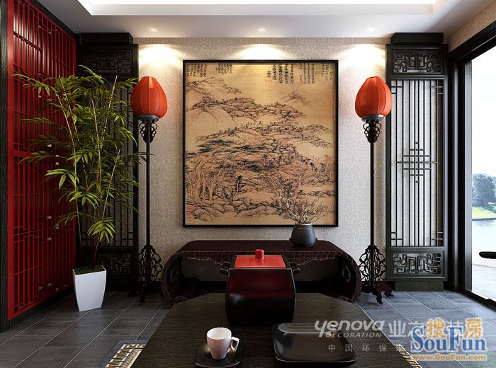 新华锦龙邸-中式古典-一居室