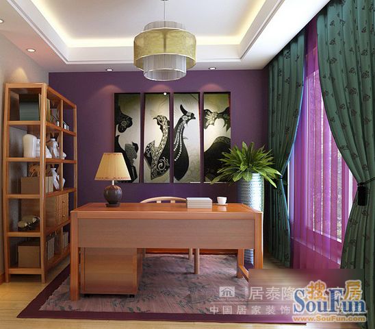紫鑫苑-东南亚风格-三居室