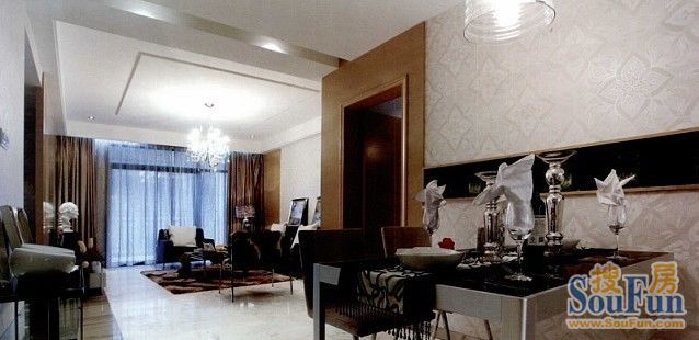 泰达时代-混合型风格-三居室
