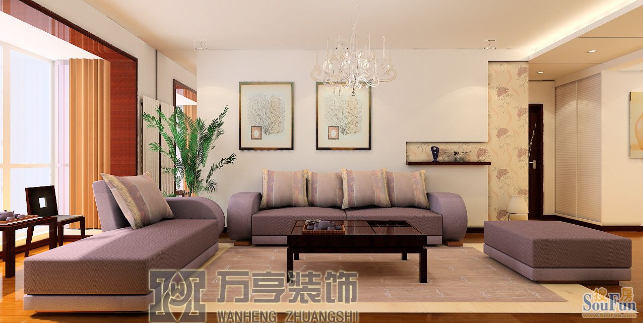 紫鑫苑-混合型风格-三居室
