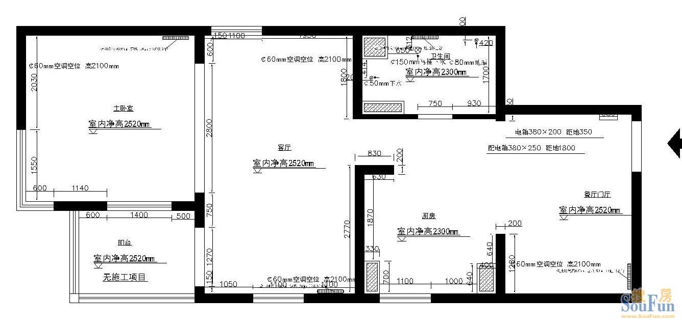 华盛家园-现代简约-二居室