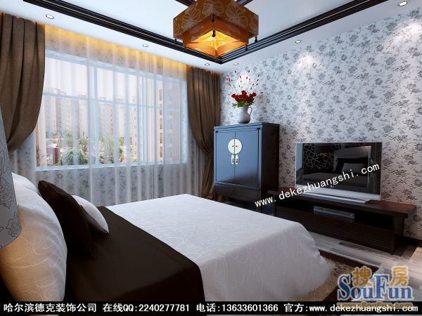 明珠公寓-中式古典-三居室