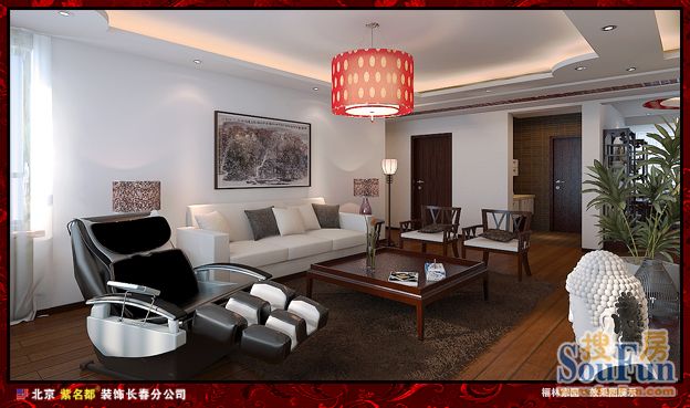 福临家园-中式古典-四居室