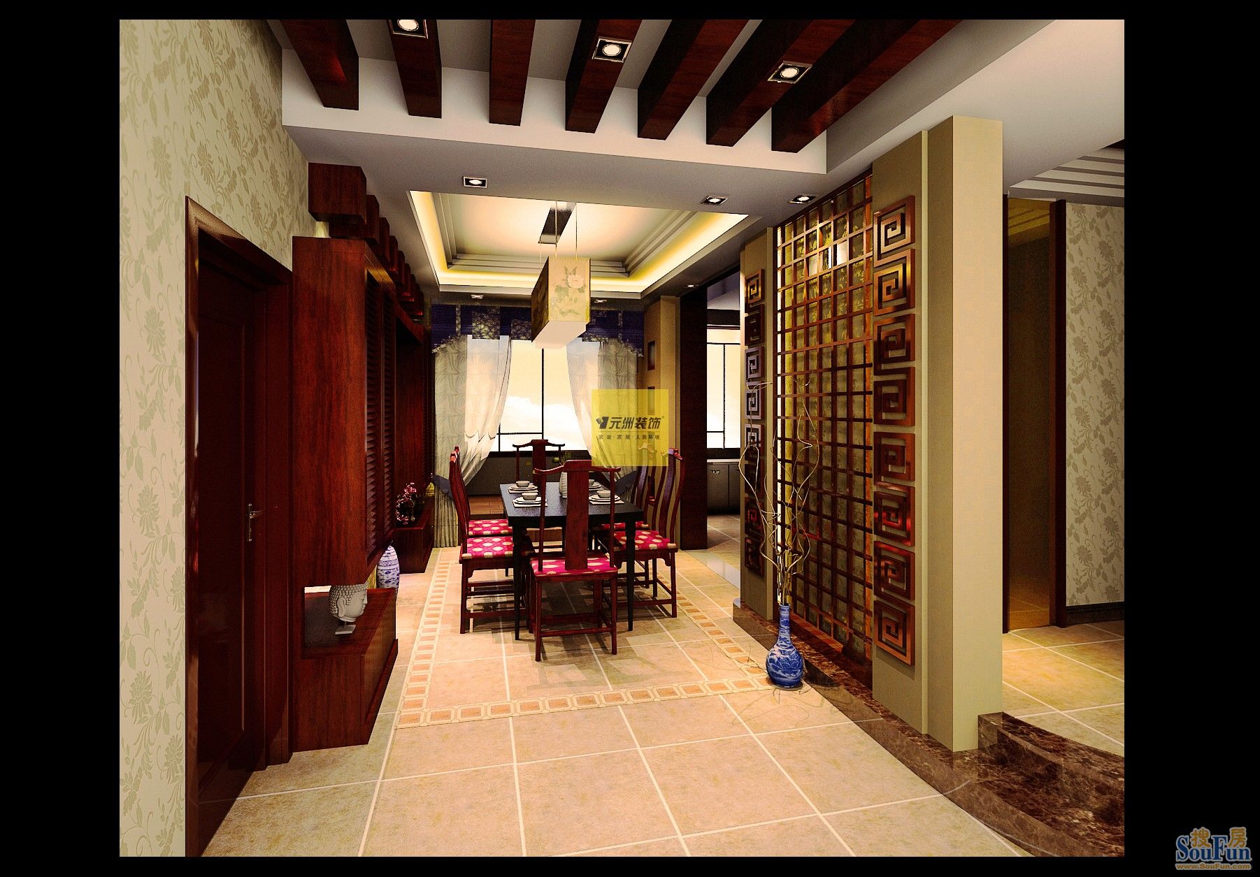 裕林苑-中式古典-四居室