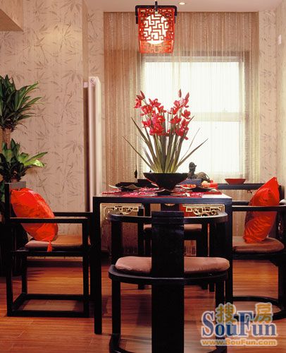 锦湖园公寓-中式古典-三居室