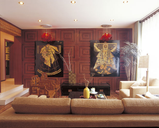 华美橡树岭-中式古典-四居室